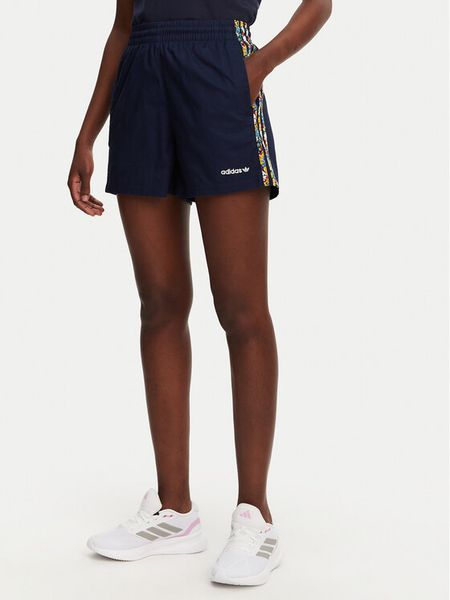 Adidas Szorty sportowe Liberty London 3-Stripes Infill JC7777 Granatowy Loose Fit. Niebieskie spodenki sportowe damskie Adidas, xl, bez wzorów, z bawełny. Za 159.99 zł.