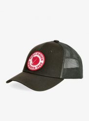 Czapka z daszkiem Fjallraven 1960 Logo Langtradarkeps. Zielone czapki z daszkiem damskie Fjällräven, na lato, bez wzorów, z bawełny. Za 174.49 zł.