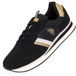Stylowe Sneakersy Damskie U.S. Polo Assn. Czarny Rozmiar 36. Czarne obuwie sportowe damskie U.S. Polo Assn., ze skóry ekologicznej, bez zapięcia, trekkingowe. Za 317.99 zł.