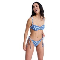 Dół bikini damski PRINTED ESSENTIALS. Niebieskie bikini Roxy, bez wzorów, z elastanu. Za 129.99 zł.
