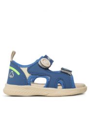 Primigi Sandały 3955922 Niebieski. Niebieskie sandały chłopięce Primigi, ze skóry, bez zapięcia. Za 299.99 zł.