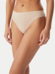 Calvin Klein Underwear Komplet stringów LV00QD5211 Beżowy. Brązowe komplety bielizny Calvin Klein Underwear, bez wzorów, z syntetyku. Za 189.99 zł.