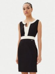 ARTIGLI Sukienka koktajlowa ACAB000933 Czarny Regular Fit. Czarne sukienki damskie Artigli, bez wzorów, z syntetyku, wizytowe, bez ramiączek. Za 279.99 zł.