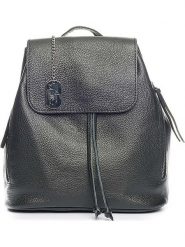 Anna Morellini Skórzany plecak "Claire" w kolorze czarnym - 29 x 32 x 12 cm rozmiar: onesize. Czarne plecaki Anna Morellini, bez wzorów, z materiału. Za 304.99 zł.