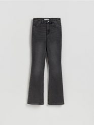 Jeansy flare bootcut - szary. Szare jeansy damskie Reserved. Za 129.99 zł.