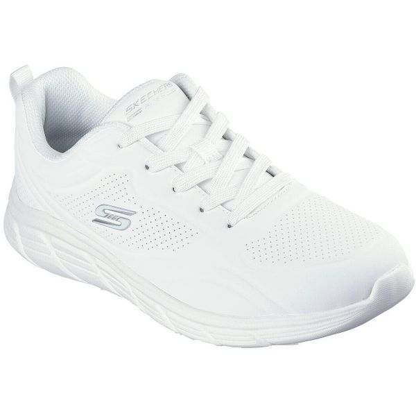 Buty sportowe damskie Skechers Bobs B Flex Lo Cool Ease. Białe obuwie sportowe casual damskie Skechers, ze skóry ekologicznej, bez zapięcia. Za 290.00 zł.