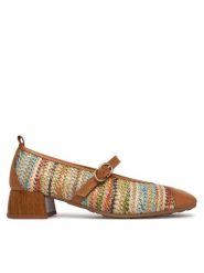 Hispanitas Czółenka RHV264686 C006 Brązowy. Brązowe czółenka damskie Hispanitas, bez wzorów, z materiału, bez obcasa. Za 589.99 zł.