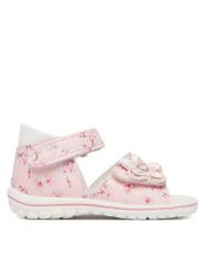 Primigi Sandały 1363377 Różowy. Czerwone sandały dziewczęce Primigi, ze skóry, bez obcasa, bez zapięcia. Za 209.99 zł.