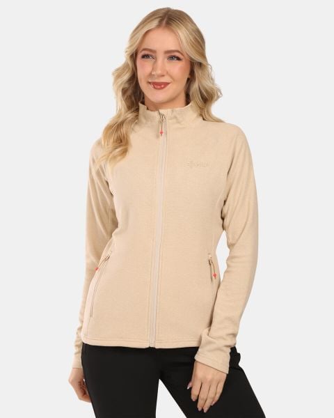 Damska bluza polarowa Kilpi GLAMER-W. Brązowe bluzy damskie Kilpi, bez wzorów, z materiału, bez kaptura. Za 189.67 zł.