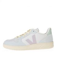 Veja Skórzane sneakersy "V 10" w kolorze turkusowo-jasnoróżowo-zielonym rozmiar: 36. Różowe obuwie sportowe damskie Veja, bez zapięcia. Za 506.32 zł.