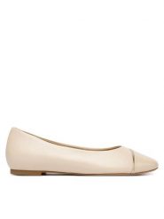 Caprice Baleriny 9-22107-46 Beżowy. Brązowe balerinki damskie Caprice, bez wzorów, ze skóry. Za 226.99 zł.