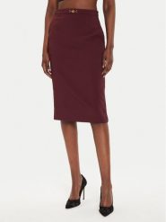 Elisabetta Franchi Spódnica ołówkowa GO-044-46E2 Bordowy Slim Fit. Czerwone spódnice damskie Elisabetta Franchi, bez wzorów, z syntetyku. Za 999.99 zł.