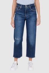 7 FOR ALL MANKIND Granatowe jeansy damskie THE MODERN STRAIGHT HERO, Rozmiar 26. Niebieskie jeansy damskie 7 for all mankind. W wyprzedaży za 549.99 zł.