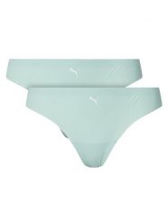 Puma Komplet 2 par stringów 935021 Zielony. Zielone komplety bielizny Puma, bez wzorów, z syntetyku. Za 79.99 zł.