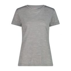 Koszulka damska turystyczna CMP 32T7166U. Szare koszulki damskie CMP, xl, bez wzorów, bez kołnierzyka, bez ramiączek. Za 209.00 zł.