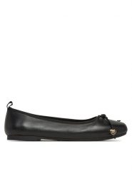 LOVE MOSCHINO Baleriny JA11051G0MIE0000 Czarny. Czarne balerinki damskie Love Moschino, bez wzorów, ze skóry. Za 619.99 zł.