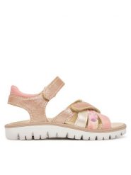 Primigi Sandały 1388911 M Różowy. Czerwone sandały dziewczęce Primigi, ze skóry, bez obcasa, bez zapięcia. Za 249.99 zł.