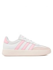 Adidas Sneakersy Barreda JI4904 Biały. Białe obuwie sportowe damskie Adidas, ze skóry, bez zapięcia. Za 189.99 zł.