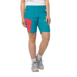 Spodenki trekkingowe damskie Jack Wolfskin Glastal tile. Niebieskie spodenki sportowe damskie Jack Wolfskin, bez wzorów. Za 159.99 zł.