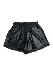 Szorty Adidas W SAT. Czarne spodenki sportowe damskie Adidas, xs, bez wzorów, z satyny, do biegania. Za 179.00 zł.