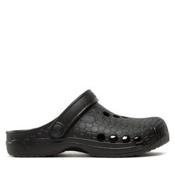 Klapki Dry Walker. Czarne klapki damskie Dry Walker, bez wzorów, bez obcasa, bez zapięcia. Za 39.99 zł.