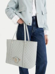 Nine West Torebka EO-Merla-LDA8446 Niebieski. Niebieskie shopper bag Nine West, z materiału, bez dodatków. Za 329.99 zł.