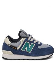 New Balance Sneakersy PC574SOA Niebieski. Niebieskie buty sportowe chłopięce New Balance, ze skóry, bez zapięcia. Za 219.99 zł.