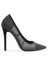 DeeZee Szpilki JENNIFER KL-HT92831-78 Czarny. Czarne szpilki damskie DeeZee, bez wzorów, z materiału, bez obcasa, na szpilce, bez zapięcia. Za 83.99 zł.