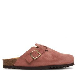 Klapki Scholl. Czerwone klapki damskie Scholl, bez wzorów, bez obcasa, bez zapięcia. Za 421.99 zł.