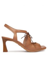 Hispanitas Sandały HV264650 C001 Beżowy. Brązowe sandały damskie Hispanitas, bez wzorów, ze skóry, bez obcasa, na słupku, bez zapięcia. Za 609.99 zł.