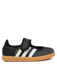 Adidas Baleriny Samba Jane LA3702 Czarny. Czarne baleriny dziewczęce Adidas, bez wzorów, ze skóry, bez obcasa, bez zapięcia. Za 219.99 zł.