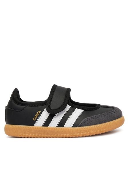 Adidas Baleriny Samba Jane LA3702 Czarny. Czarne baleriny dziewczęce Adidas, bez wzorów, ze skóry, bez obcasa, bez zapięcia. Za 219.99 zł.