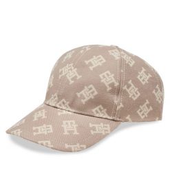 Czapka z daszkiem Tommy Hilfiger. Szare czapki z daszkiem damskie Tommy Hilfiger, bez wzorów. Za 149.99 zł.