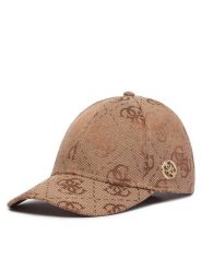 Guess Czapka z daszkiem AW5625 POL01 Brązowy. Brązowe czapki z daszkiem damskie Guess, z aplikacjami, z poliesteru. Za 194.99 zł.