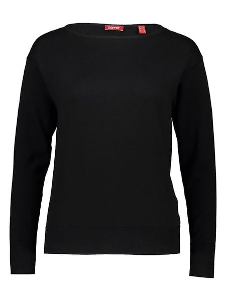 ESPRIT Sweter w kolorze czarnym rozmiar: S. Czarne swetry klasyczne damskie ESPRIT, s, z bawełny, bez kołnierzyka. Za 132.05 zł.