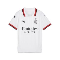 Młodzieżowa koszulka wyjazdowa AC Milan 24/25 PUMA White. Biała koszulki damskie Puma, m, bez wzorów, bez kołnierzyka, bez ramiączek. W wyprzedaży za 265.00 zł.