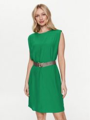 Pinko Sukienka codzienna 101138 A0US Zielony Regular Fit. Zielone sukienki damskie Pinko, bez wzorów, z syntetyku, bez ramiączek. Za 1,709.00 zł.