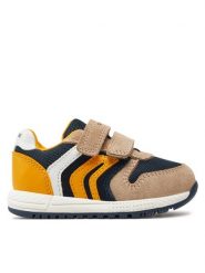 Geox Sneakersy B Alben Boy B453CA 02214 C6659 M Brązowy. Brązowe buty sportowe chłopięce Geox, z materiału, bez zapięcia. Za 439.99 zł.