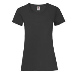 Koszulka Damska Valueweight. Czarne bluzki damskie Fruit of the Loom, xl, bez wzorów, sportowe, bez kołnierzyka, bez ramiączek. Za 30.99 zł.