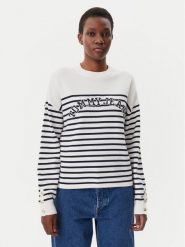 Tommy Jeans Sweter Varsity DW0DW20251 Écru Regular Fit. Swetry klasyczne damskie Tommy Jeans, m, z bawełny, bez kołnierzyka. Za 299.99 zł.