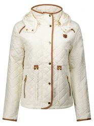 ANAPURNA Kurtka pikowana "Doyatuana" w kolorze kremowym rozmiar: XL. Brązowe kurtki damskie ANAPURNA, xl, bez wzorów, bez kaptura. Za 195.99 zł.