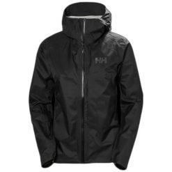 Damska kurtka wodoodporna Helly Hansen Verglas Micro Shell. Czarne kurtki damskie Helly Hansen, xs, bez wzorów, z materiału, bez kaptura. Za 700.00 zł.