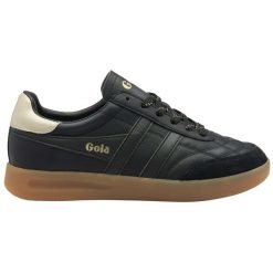 Sneakersy damscy Gola Stadia Leather Trainer. Czarne obuwie sportowe damskie Gola, bez zapięcia. W wyprzedaży za 408.50 zł.