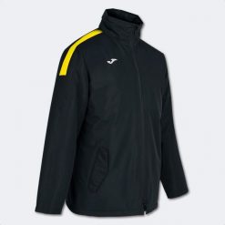 Kurtka wiatroszczelna Joma Trivor. Czarne kurtki damskie Joma, bez wzorów, z polaru, z kapturem. Za 326.85 zł.