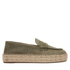 Espadryle LAUREN RALPH LAUREN. Brązowe espadryle damskie Lauren Ralph Lauren, bez wzorów, bez obcasa. Za 429.99 zł.