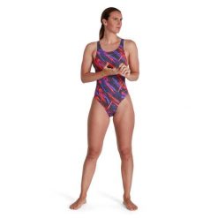 Strój Kąpielowy Speedo Recordbreaker – Ultrafioletowy/Czerwony – Rozmiar 28. Czerwone stroje jednoczęściowe Speedo, bez wzorów. Za 1,075.33 zł.