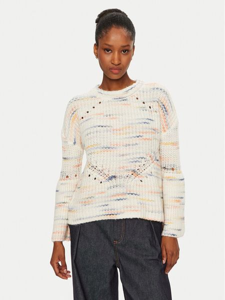 Munthe Sweter 244162024474 Beżowy Regular Fit. Brązowe swetry klasyczne damskie Munthe, z wełny, bez kołnierzyka. Za 1,039.00 zł.