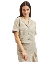 Orsay Kurtka koszulowa w kolorze beżowym rozmiar: 40. Brązowe kurtki damskie Orsay, bez wzorów, bez kaptura. Za 78.99 zł.