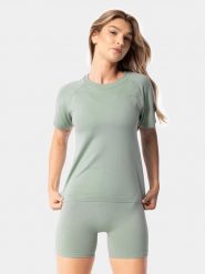 Carpatree Koszulka sportowa "Simply" w kolorze zielonym rozmiar: M. Zielone koszulki sportowe damskie Carpatree, m, bez wzorów, z materiału, bez ramiączek, outdoorowe. Za 116.05 zł.