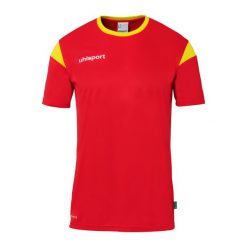 Koszulka Uhlsport Squad 27. Czerwone bluzki damskie Uhlsport, m, bez wzorów, z dżerseju, sportowe, bez kołnierzyka, bez ramiączek. Za 122.50 zł.